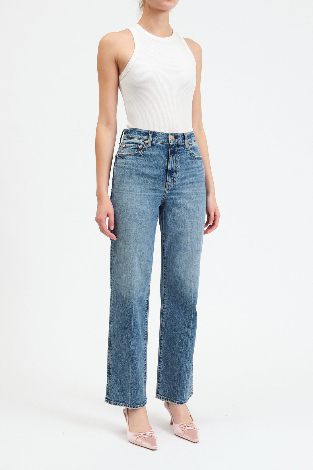 DAZE DENIM SUNDAZE HIGH RISE VINTAGE STRAIGHT - BROOKLYN PANT DAZE DENIM   