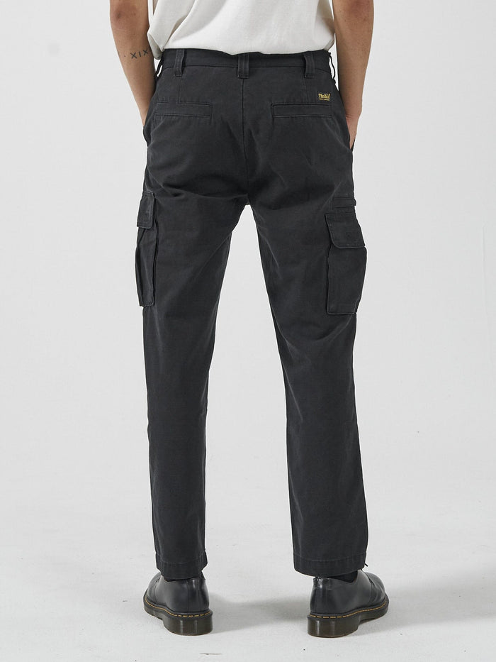 THRILLS SLACKER UNION CARGO PANT - BLACK PANT THRILLS   