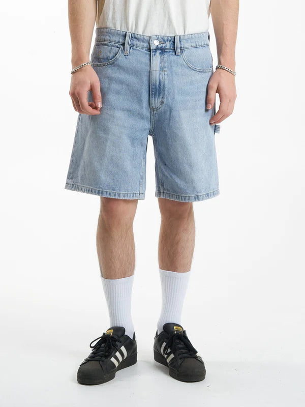 THRILLS SLACKER DENIM SHORT - ENDLESS BLUE SHORT THRILLS   