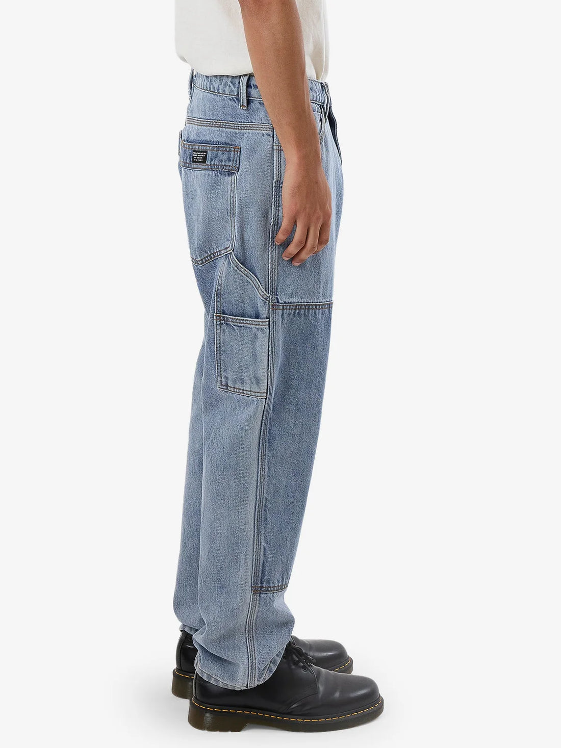 THRILLS CARPENTER SLACKER DOUBLE KNEE JEAN - FADED RINSE INDIGO PANT THRILLS   