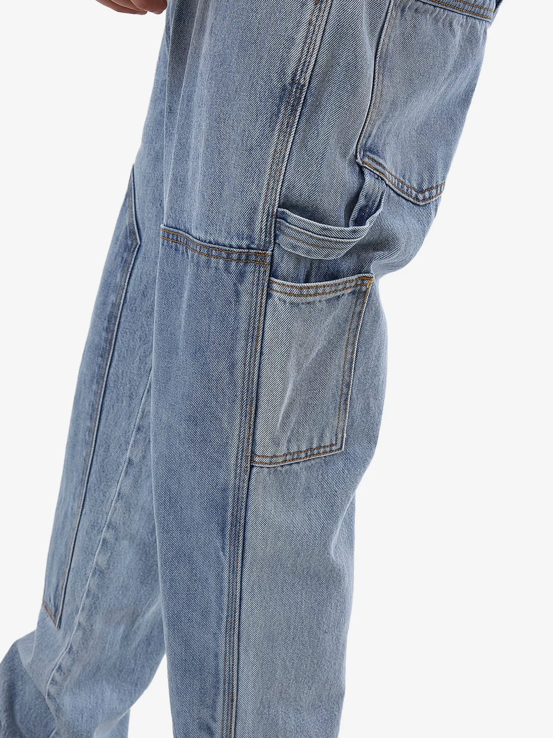 THRILLS CARPENTER SLACKER DOUBLE KNEE JEAN - FADED RINSE INDIGO PANT THRILLS   