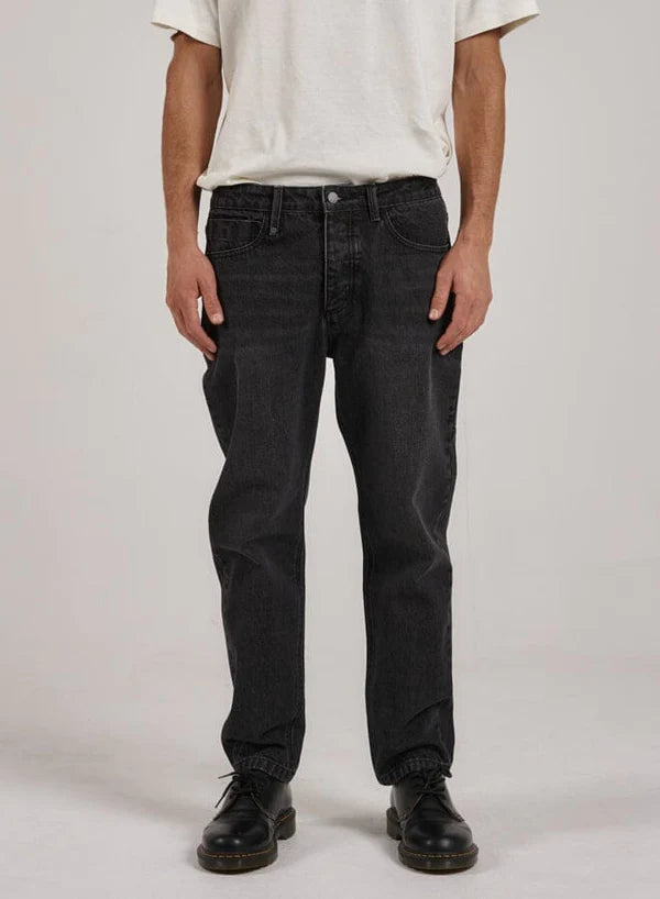 THRILLS CHOPPED DENIM JEAN - SMOKE BLACK PANTS THRILLS   