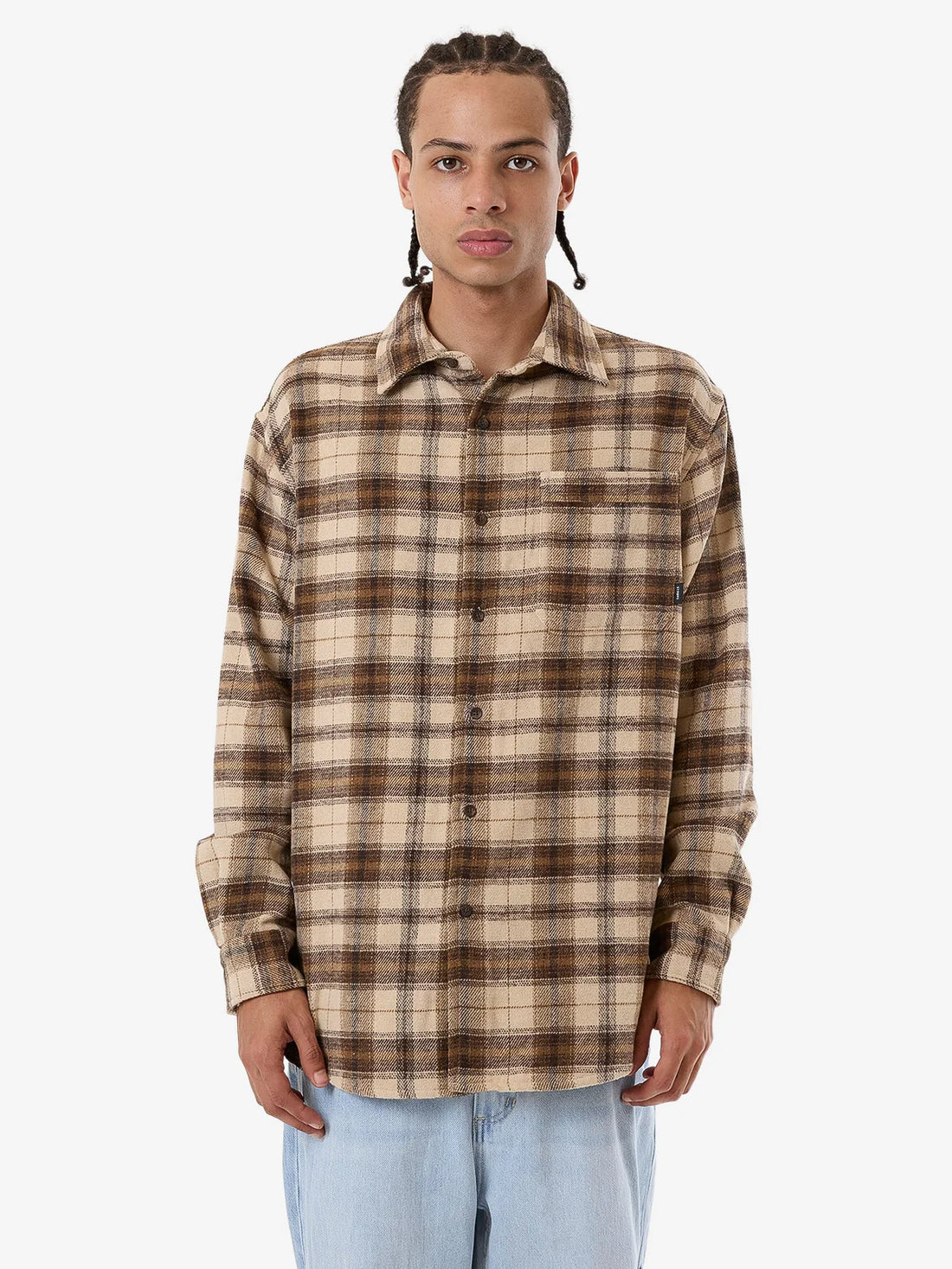 THRILLS BARRIO FLANNEL SHIRT- WREN SHIRT THRILLS   