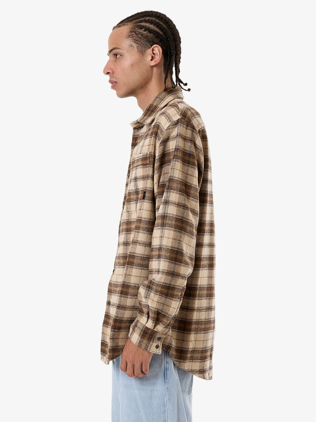 THRILLS BARRIO FLANNEL SHIRT- WREN SHIRT THRILLS   