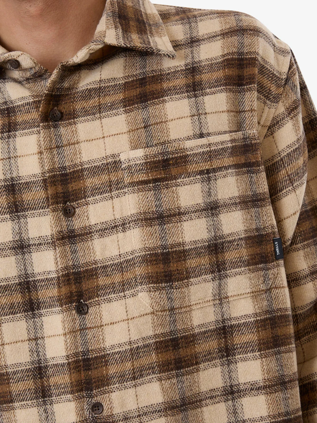 THRILLS BARRIO FLANNEL SHIRT- WREN SHIRT THRILLS   