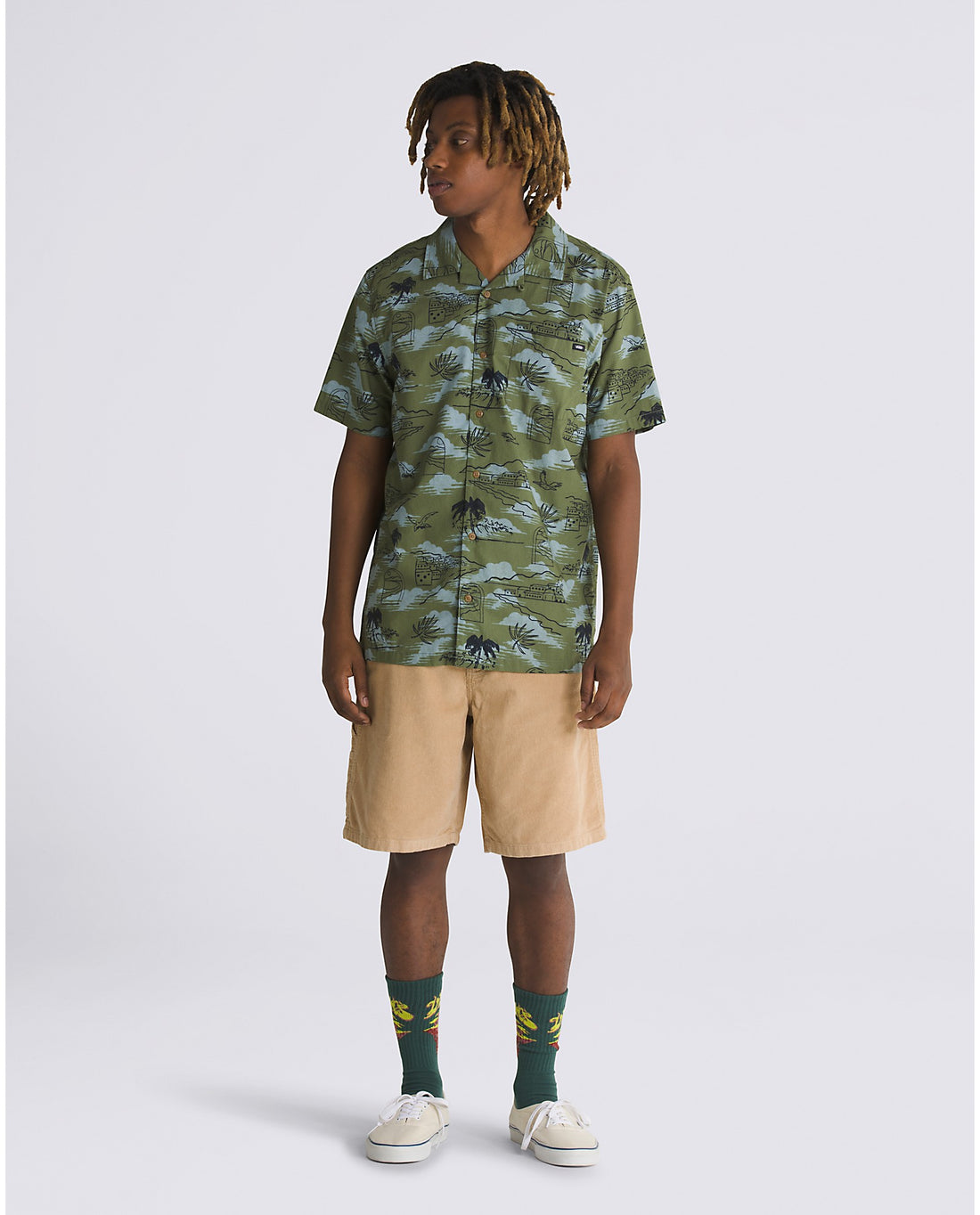 VANS DAVISTA SS WOVEN BUTTONDOWN - OLIVINE SHIRT VANS   