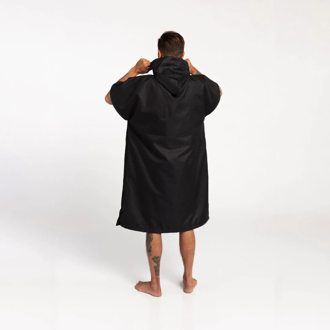 SLOWTIDE WATERPROOF PONCHO - BLACK PONCHO SLOWTIDE   