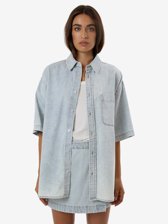 THRILLS DARIAN DENIM SHIRT - DIRTY FADE SHIRT THRILLS   