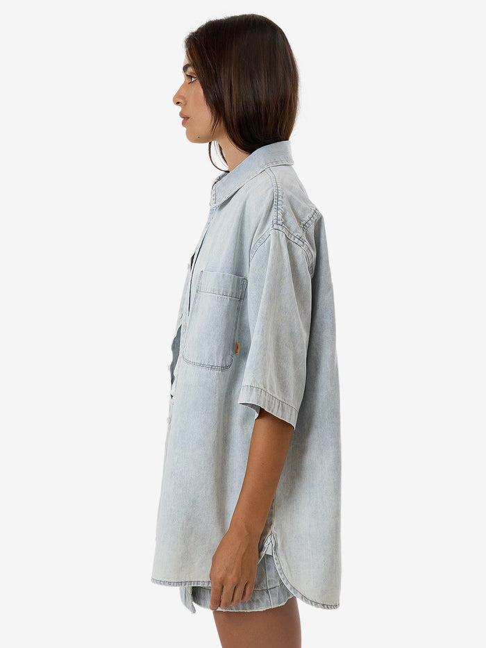 THRILLS DARIAN DENIM SHIRT - DIRTY FADE SHIRT THRILLS   