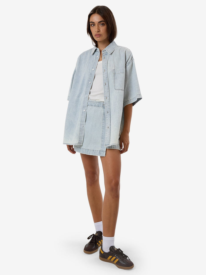 THRILLS DARIAN DENIM SHIRT - DIRTY FADE SHIRT THRILLS   