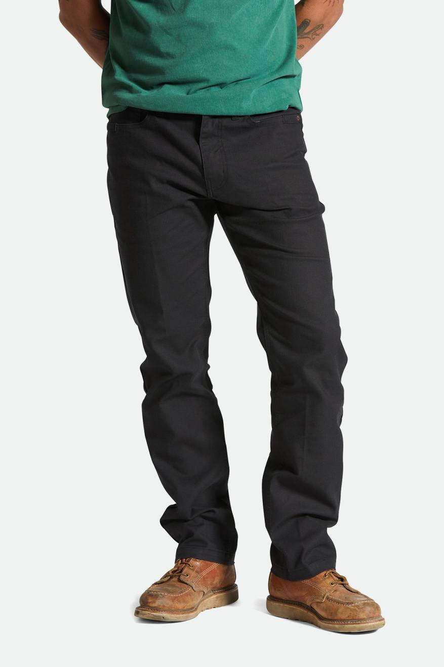 BRIXTON BUILDERS 5 POCKET PANT - BLACK PANTS BRIXTON   