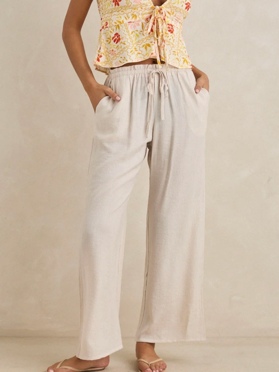 RHYTHM ARLIE BEACH PANT - IVORY
