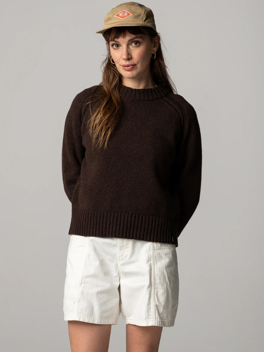 FINISTERRE ANVON CREW - COFFEE BROWN SWEATERS FINISTERRE