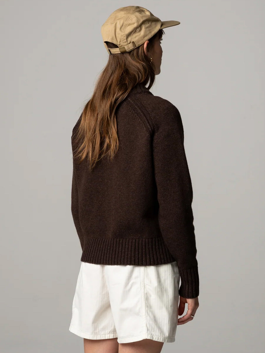 FINISTERRE ANVON CREW - COFFEE BROWN SWEATERS FINISTERRE