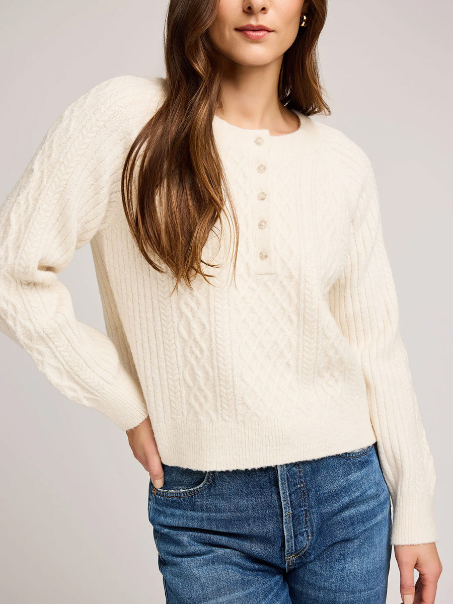 ASPEN SWEATER - CREAM SWEATERS GENTLE FAWN