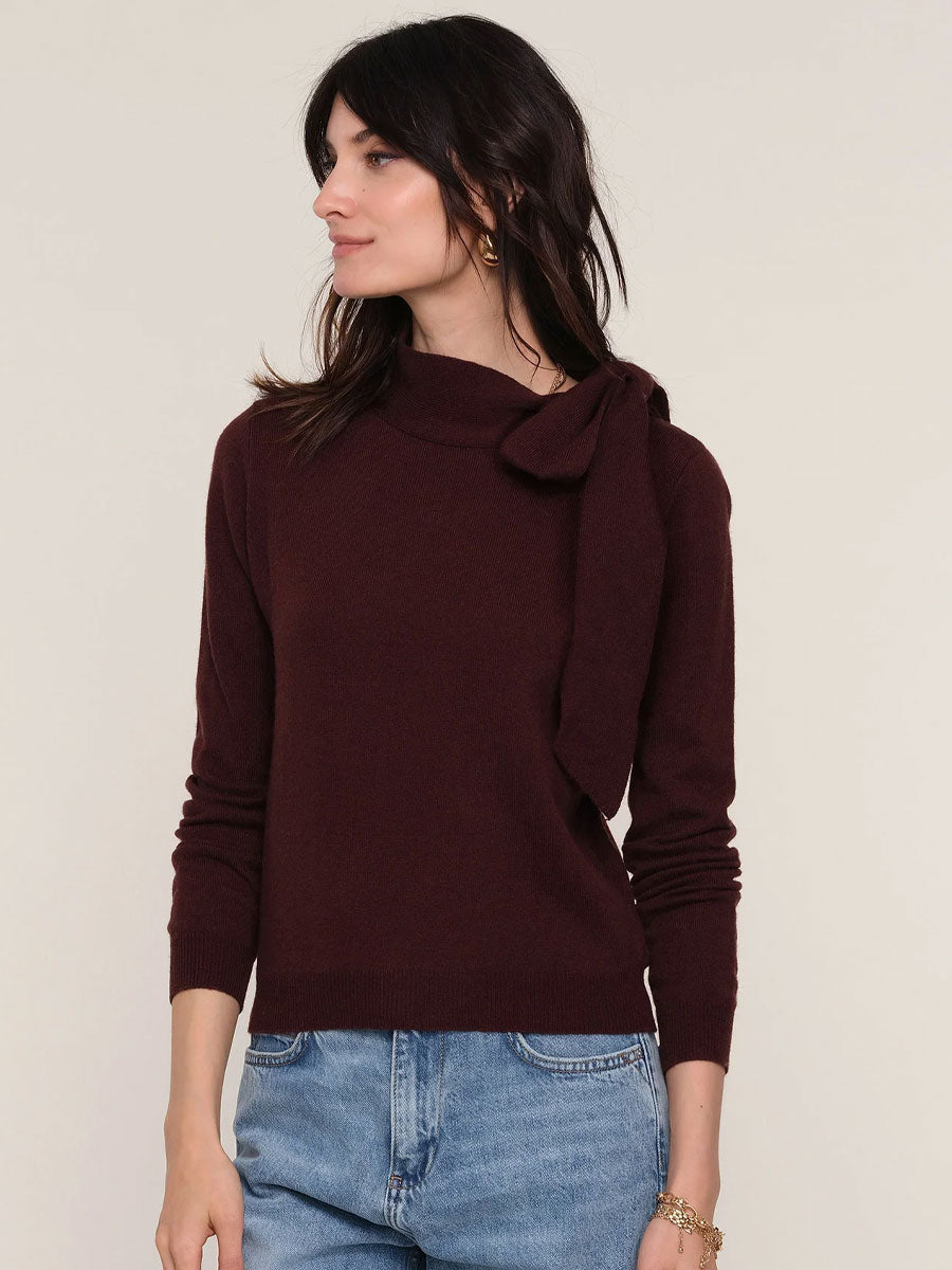 LISSA SWEATER - AUBERGINE SWEATERS HEARTLOOM