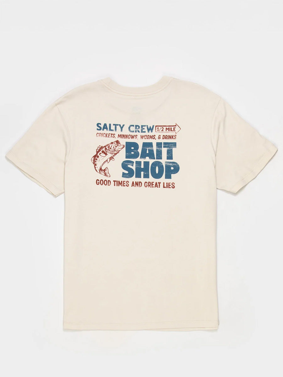 SALTY CREW BAIT SHOP SHORT-SLEEVE TEE - BONE T-SHIRTS SALTY CREW