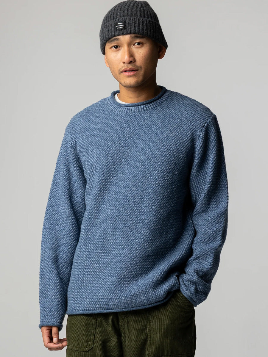 FINISTERRE BARENTS JUMPER - DENIM SWEATERS FINISTERRE
