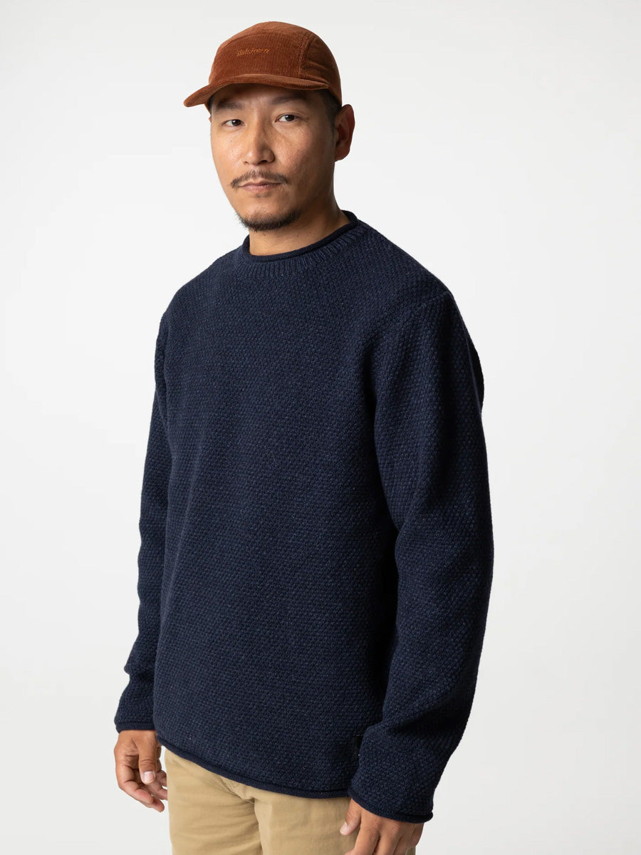 FINISTERRE BARENTS JUMPER - NAVY SWEATERS FINISTERRE
