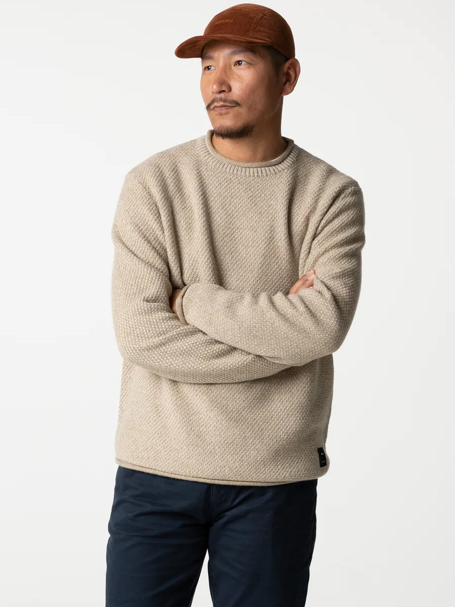 FINISTERRE BARENTS JUMPER - OATMEAL SWEATERS FINISTERRE