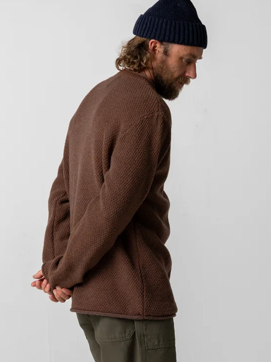 FINISTERRE MENS BARENTS JUMPER - PECAN SWEATERS FINISTERRE