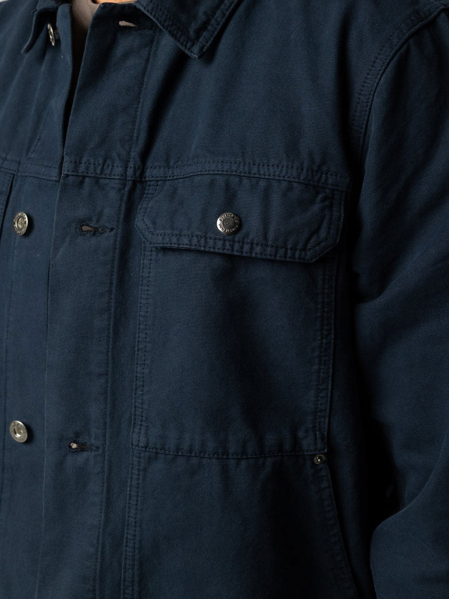 FINISTERRE BASSET TRUCKER JACKET - NAVY JACKETS FINISTERRE