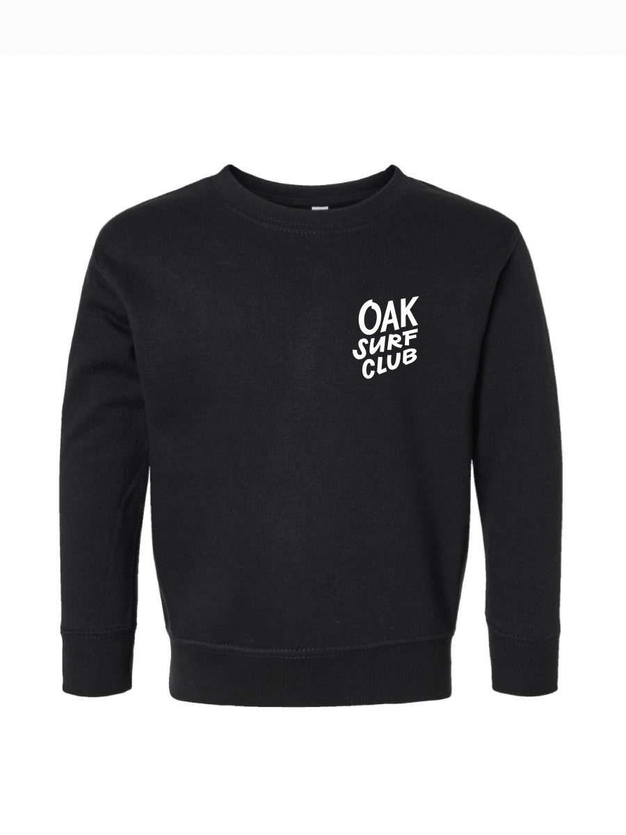 OAK SURF CLUB YOUTH GROVER CREWNECK - BLACK SWEATERS OAK SURF CLUB