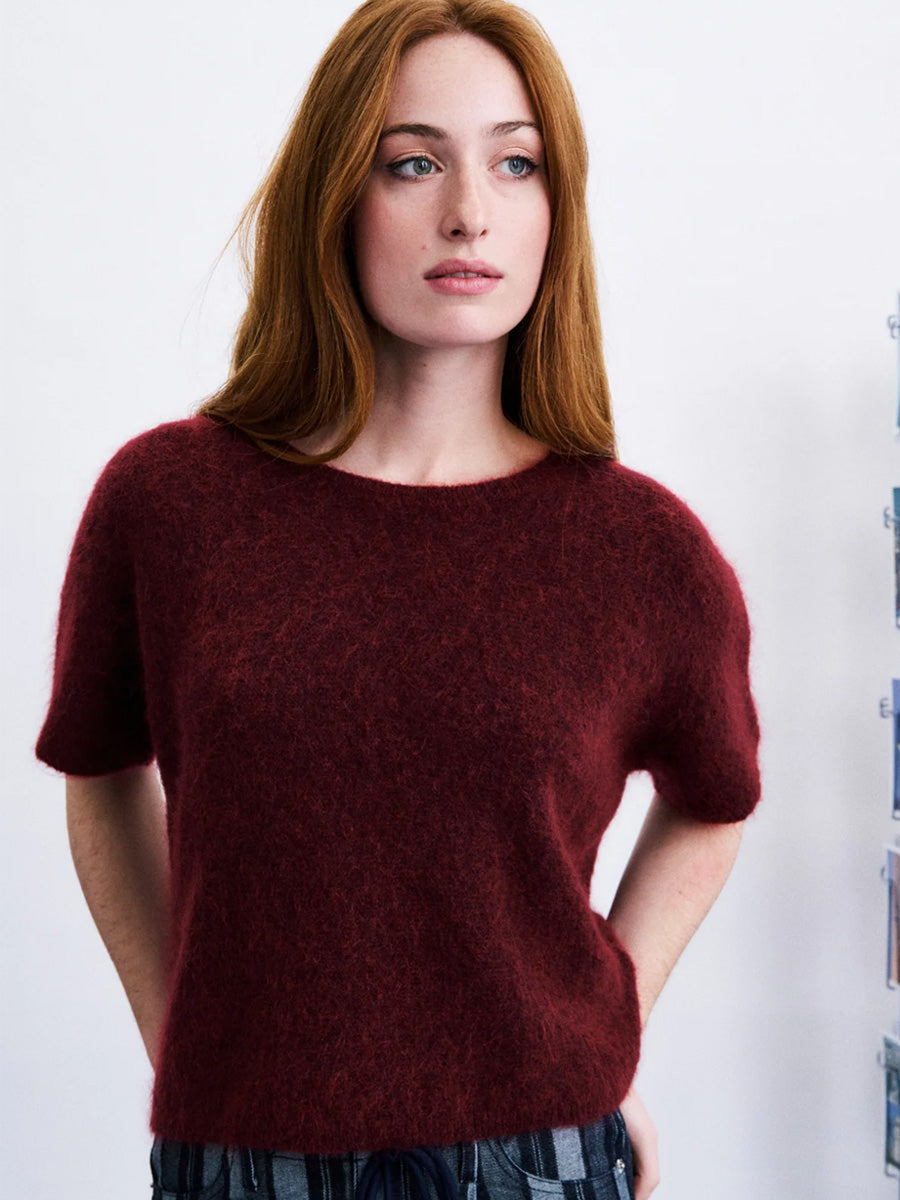 FRNCH SANRIKU SWEATER - BORDEAUX SWEATERS FRNCH