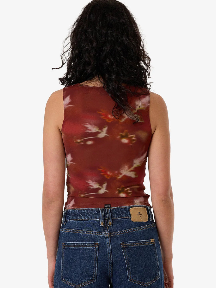 RHAPSODY FLORAL MINI TOP SHIRT -