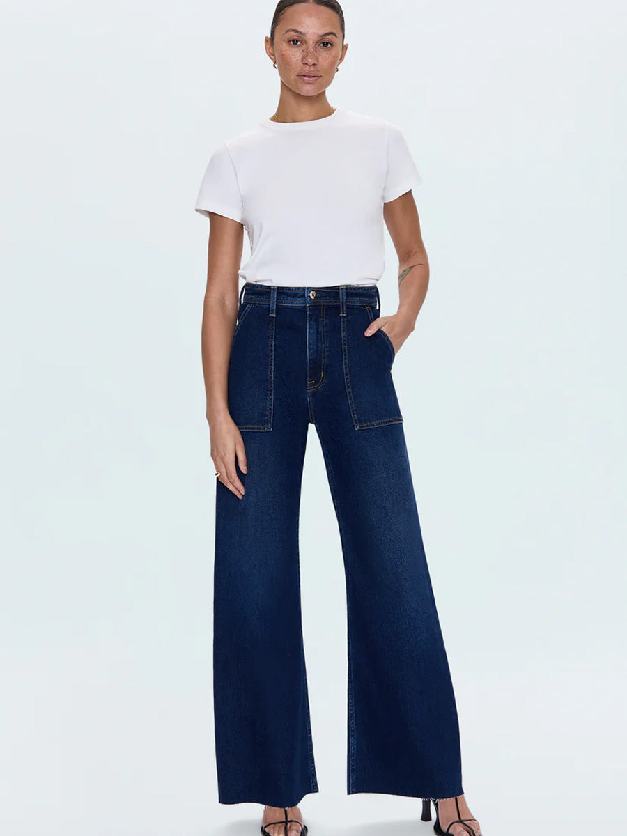PISTOLA PENNY UTILITY HIGH RISE WIDE LEG PANT - CALLUNA JEANS PISTOLA