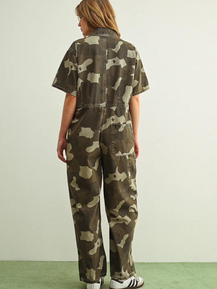 CAMO UTILITY JUMPSUIT - CAMOUFLAGE