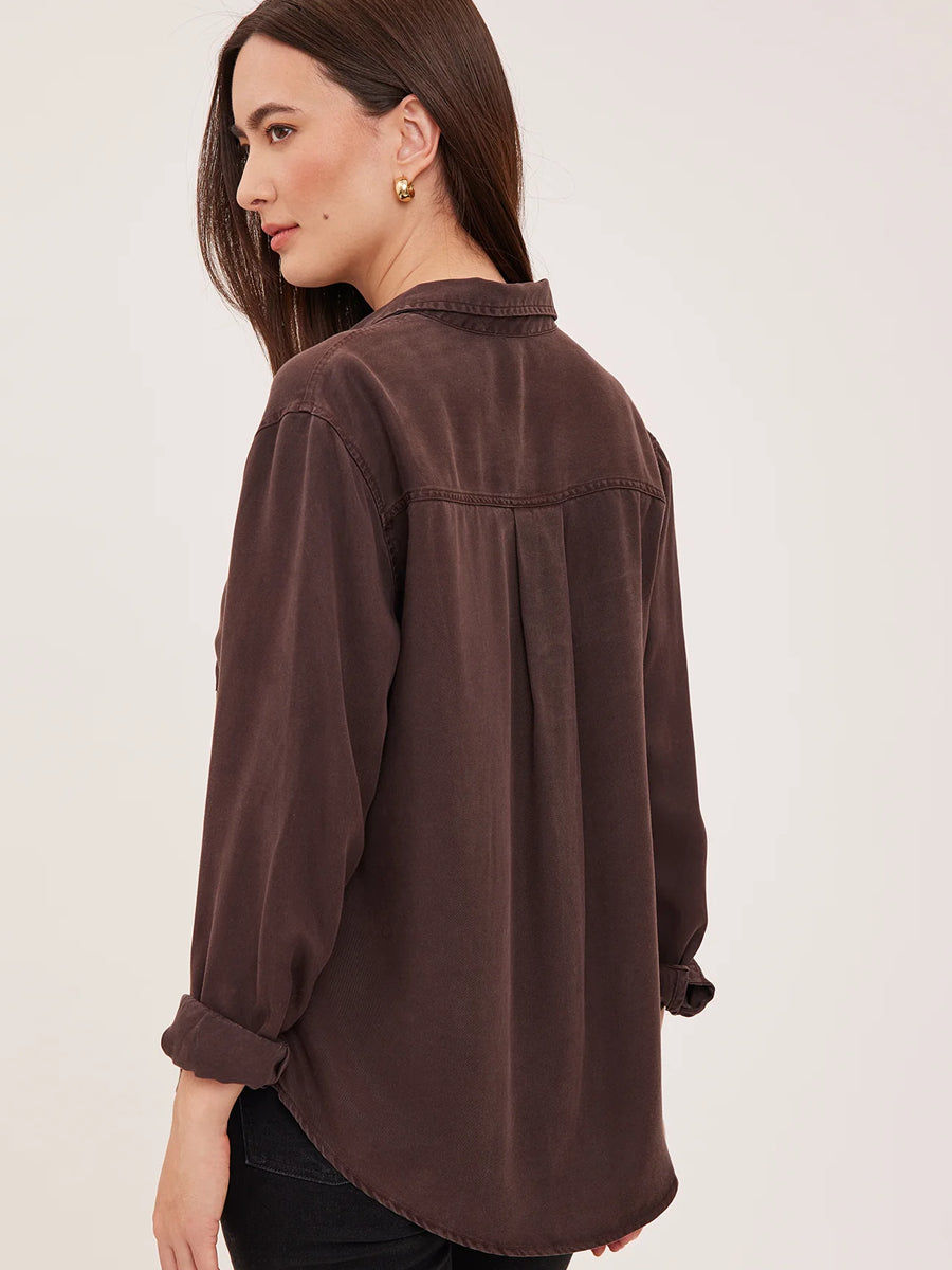 GENTLE FAWN CARMEN SHIRT - WASHED JAVA SHIRTS GENTLE FAWN