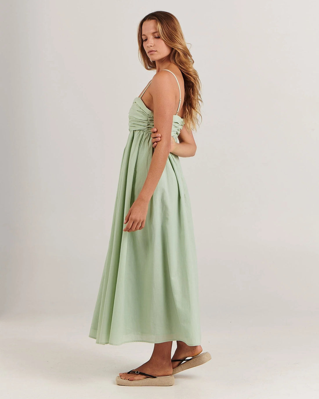 CHARLIE HOLIDAY MAPLE MIDI DRESS - MINT DRESS CHARLIE HOLIDAY   