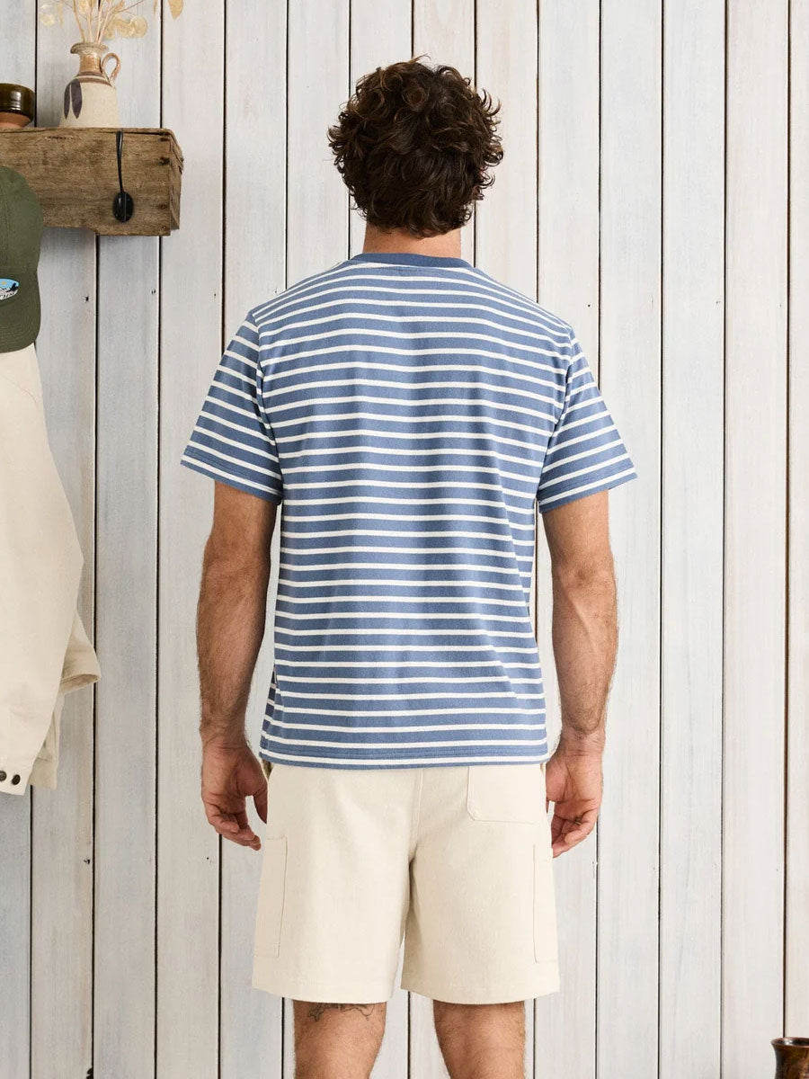 RHYTHM CHASM SHORT-SLEEVE T-SHIRT - MULTI BLUE T-SHIRTS RHYTHM