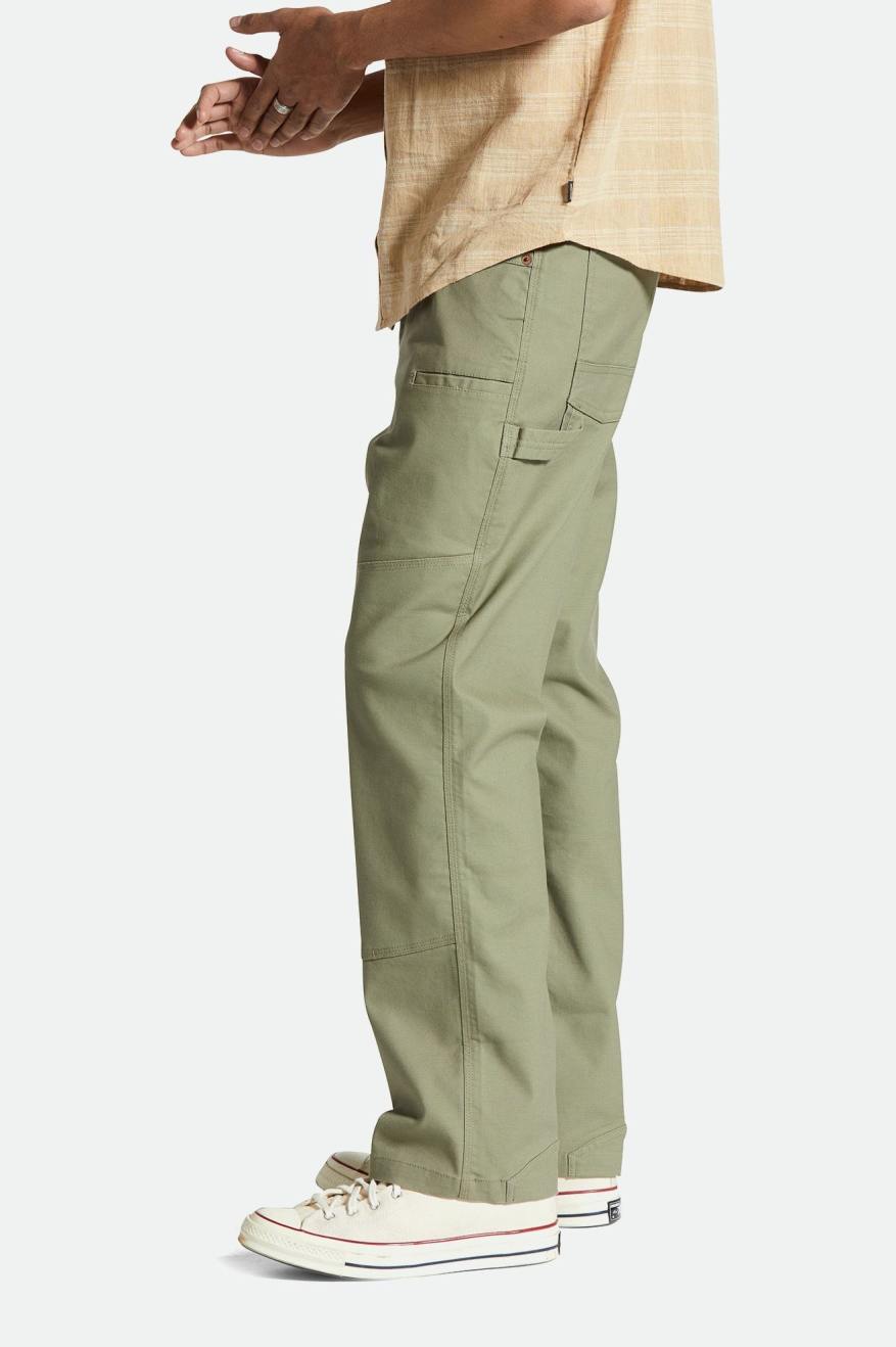 BRIXTON BUILDERS CARPENTER PANT - OLIVE SURPLUS PANTS BRIXTON   