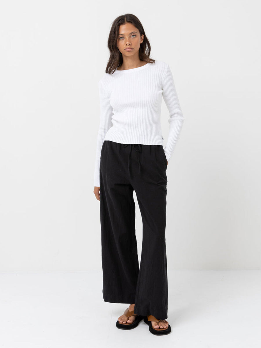 RHYTHM CLASSIC DRAWSTRING PANT - BLACK