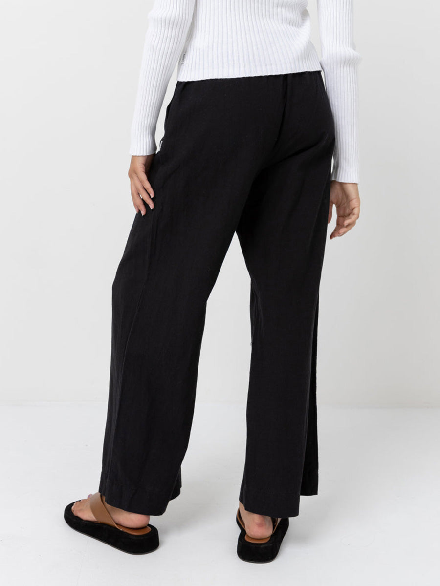 RHYTHM CLASSIC DRAWSTRING PANT - BLACK