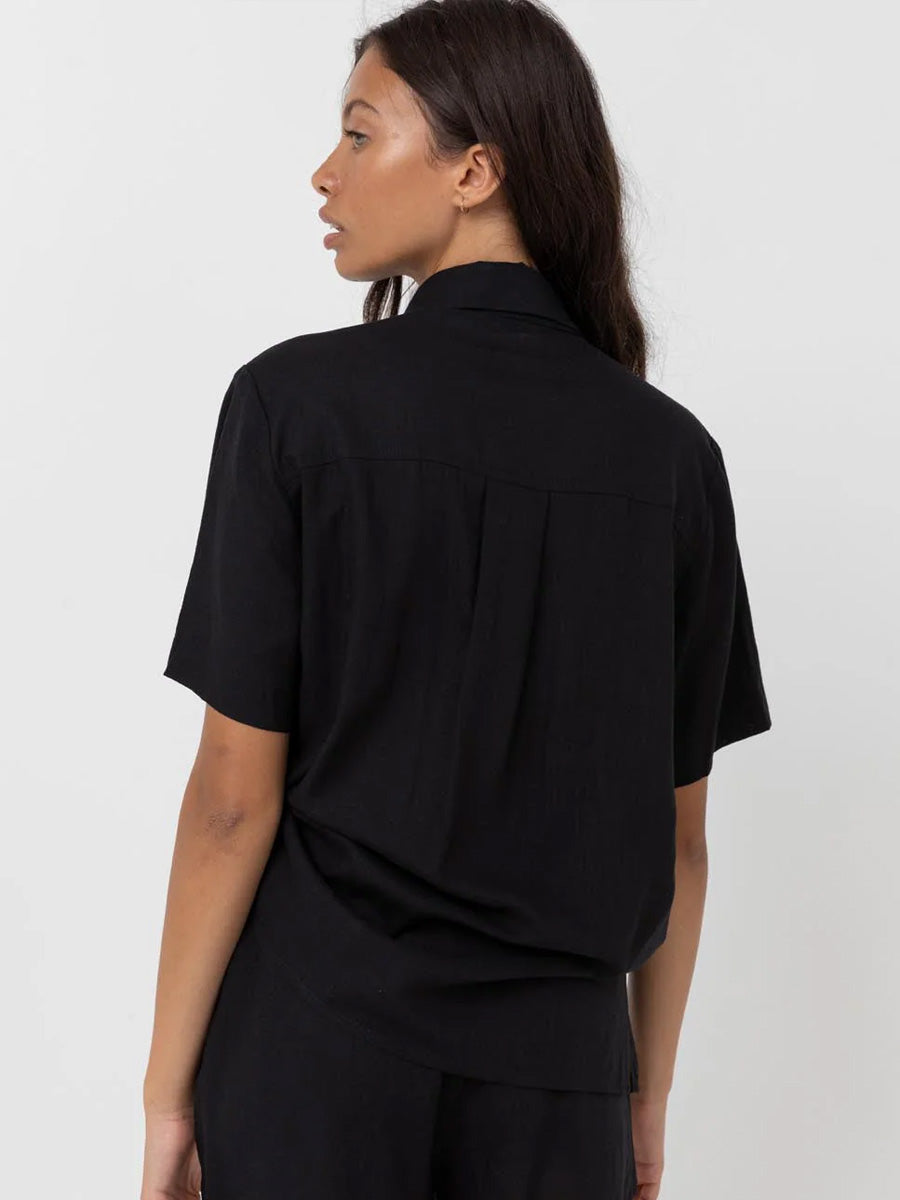 RHYTHM CLASSIC LOUNGE SHIRT - BLACK