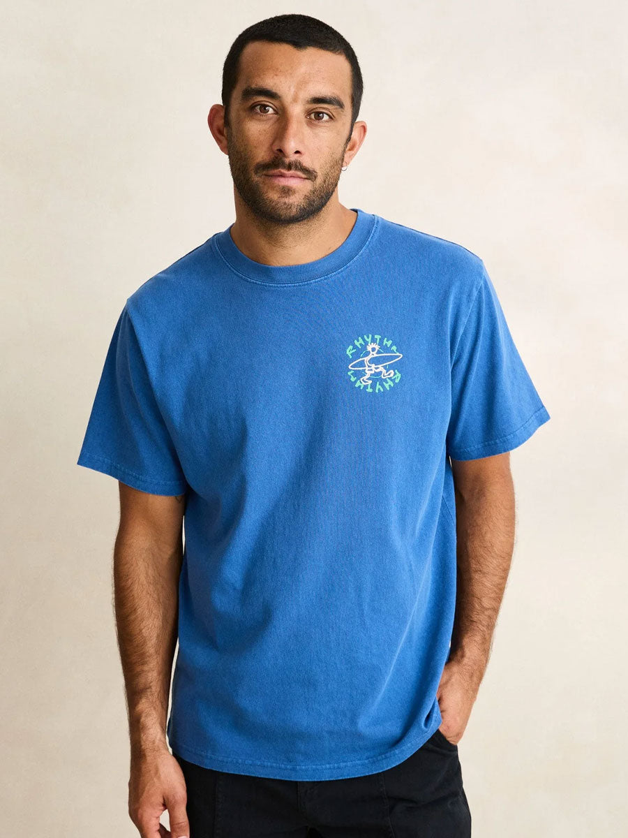 JAUNT VINTAGE SHORT-SLEEVE T-SHIRT - COBALT T-SHIRTS RHYTHM