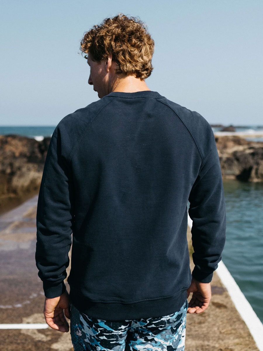FINISTERRE COHO SWEATSHIRT - NAVY SWEATERS FINISTERRE
