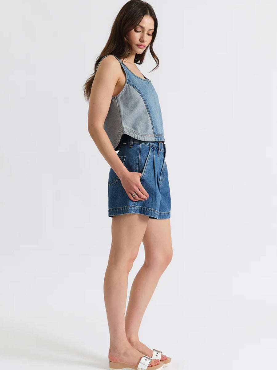 DAZE CORONADO PLEATED SHORT - MONTAGE JEANS DAZE DENIM
