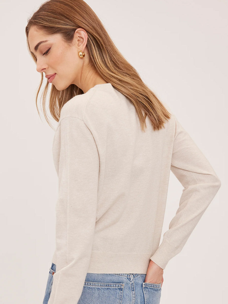 GENTLE FAWN CARINA TOP - HEATHER CREAM