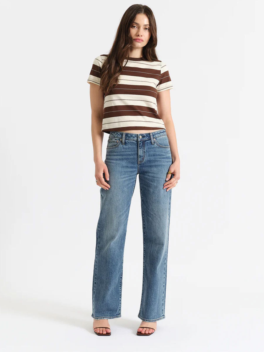 DAZE KEEPER LOW RISE STRAIGHT LEG - HEART BEAT VINTAGE JEANS DAZE DENIM