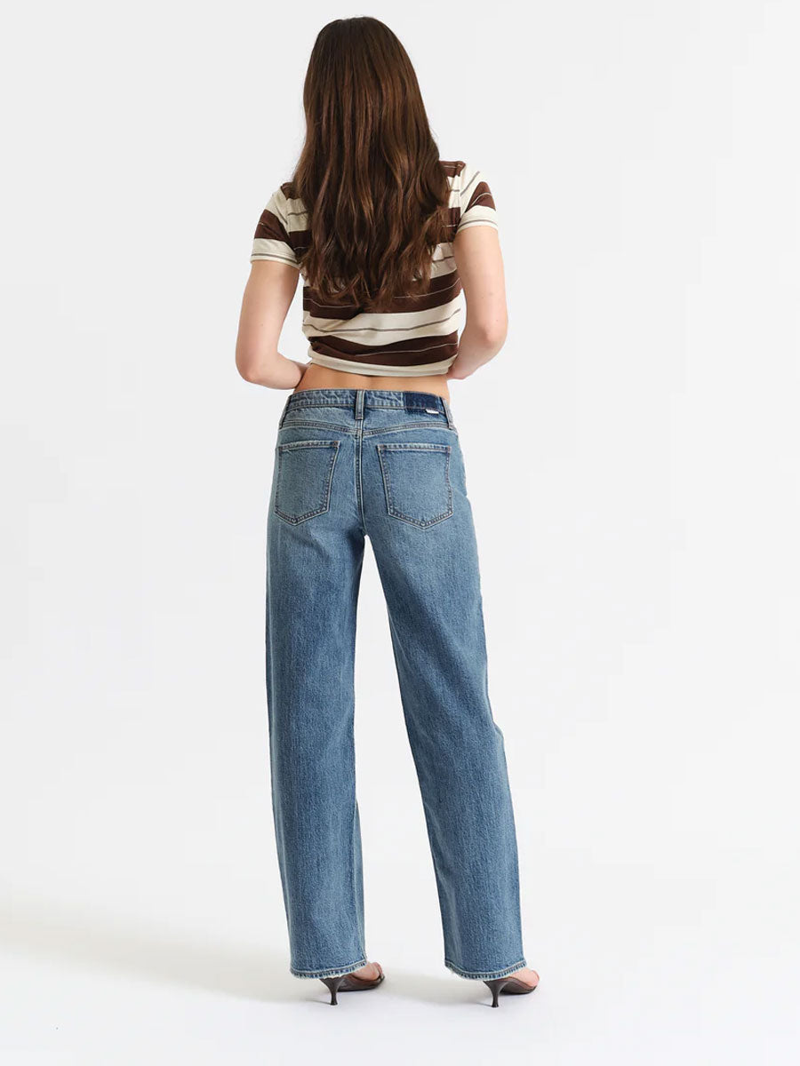 DAZE KEEPER LOW RISE STRAIGHT LEG - HEART BEAT VINTAGE JEANS DAZE DENIM