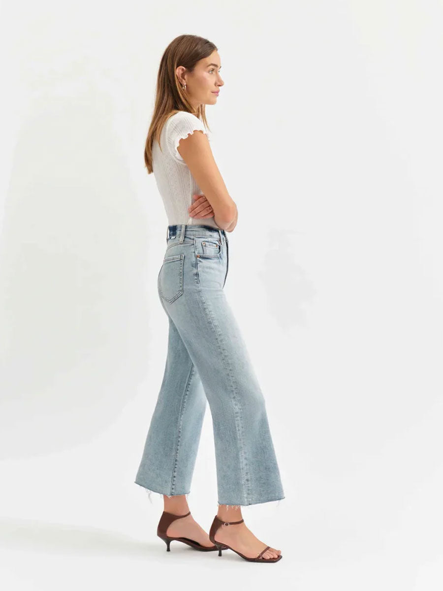 DAZE PLEASER HIGH RISE WIDE ANKLE - MIRACLE JEANS DAZE DENIM