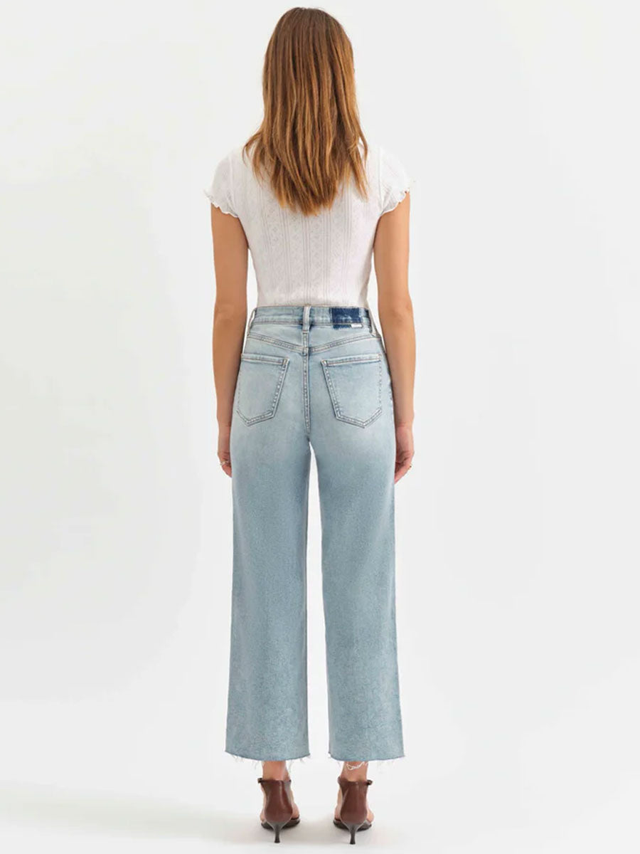 DAZE PLEASER HIGH RISE WIDE ANKLE - MIRACLE JEANS DAZE DENIM