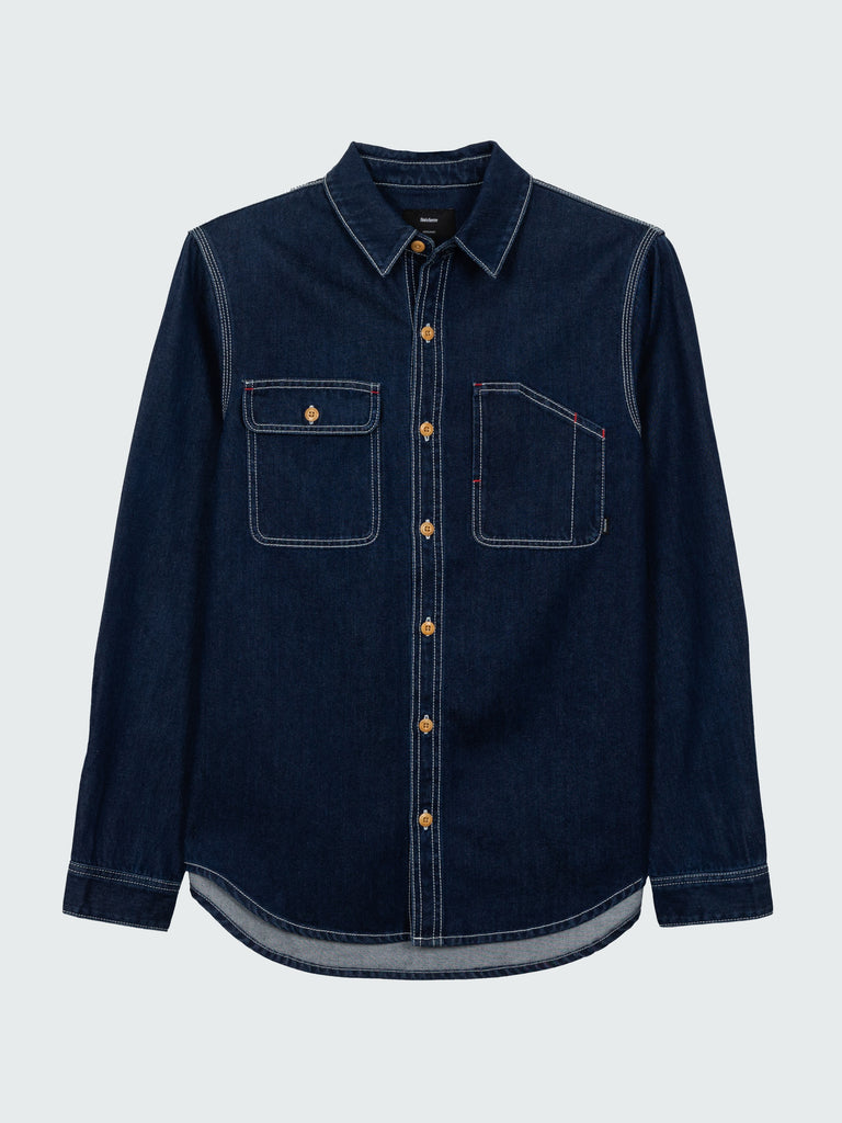 FINISTERRE EDDYSTONE DENIM SHIRT - WASHED DENIM SHIRT FINISTERRE   