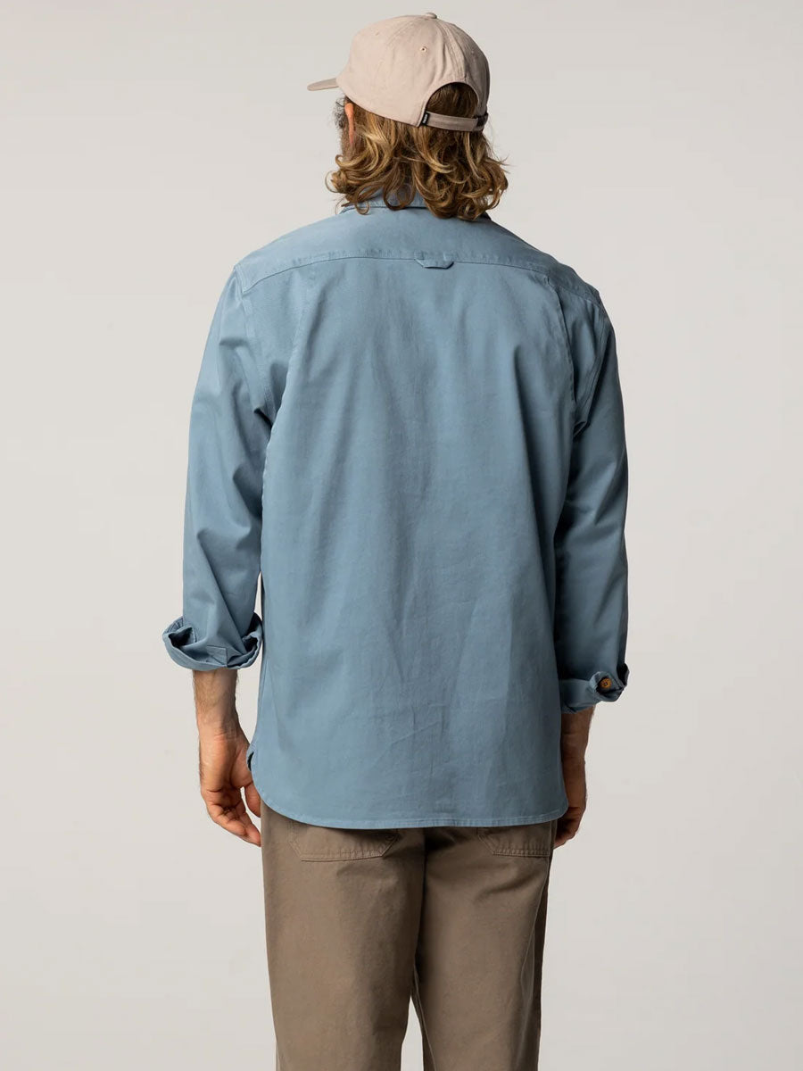 FINISTERRE EDDYSTONE STRETCH SHIRT - BAY BLUE SHIRTS FINISTERRE