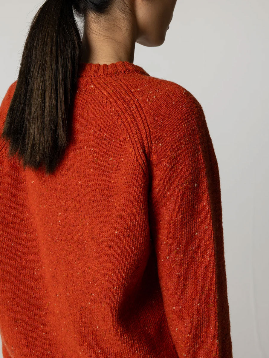 FINISTERRE FARNE CREW - AUTUMN ORANGE SWEATERS FINISTERRE