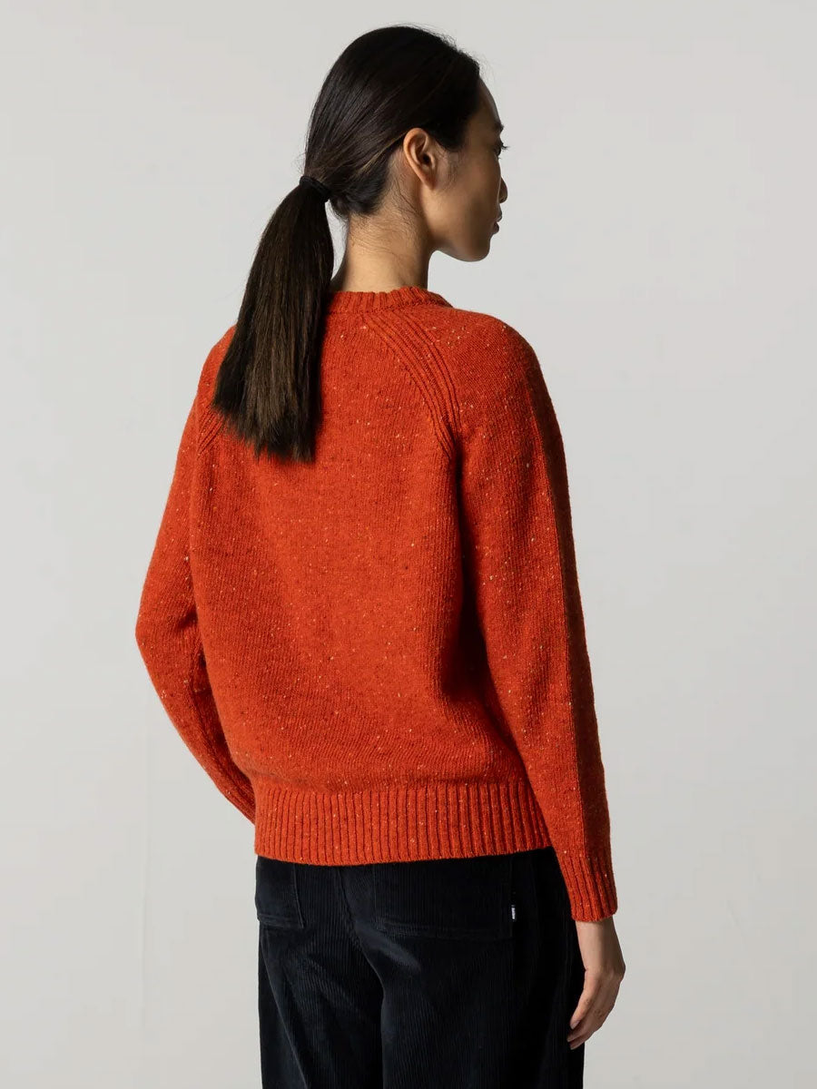FINISTERRE FARNE CREW - AUTUMN ORANGE SWEATERS FINISTERRE